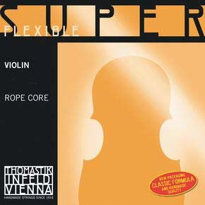 Thomastik Infeld Superflexilble 4/4 Violin String Set - Steel Ropecore - Medium Gauge with Ball-end E